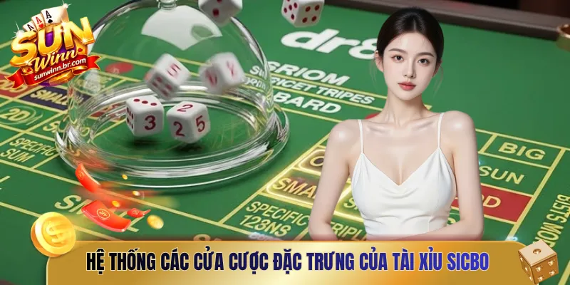 Hệ thống các cửa cược đặc trưng của tài xỉu Sicbo