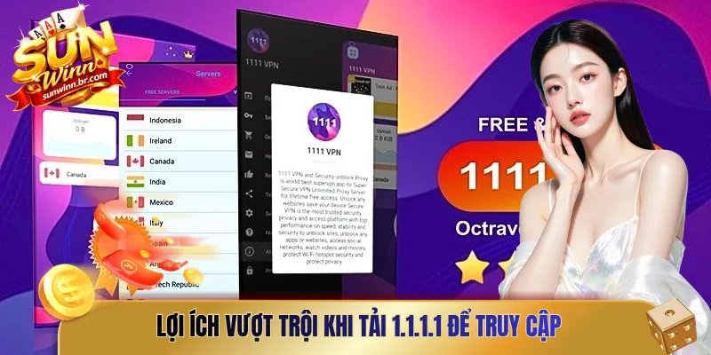 Lợi ích vượt trội khi tải 1.1.1.1 để truy cập